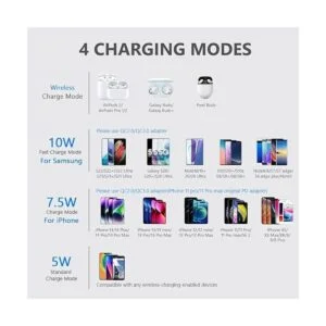 Yootech Paquete de 2 cargadores inalámbricos 10 W máx de_4