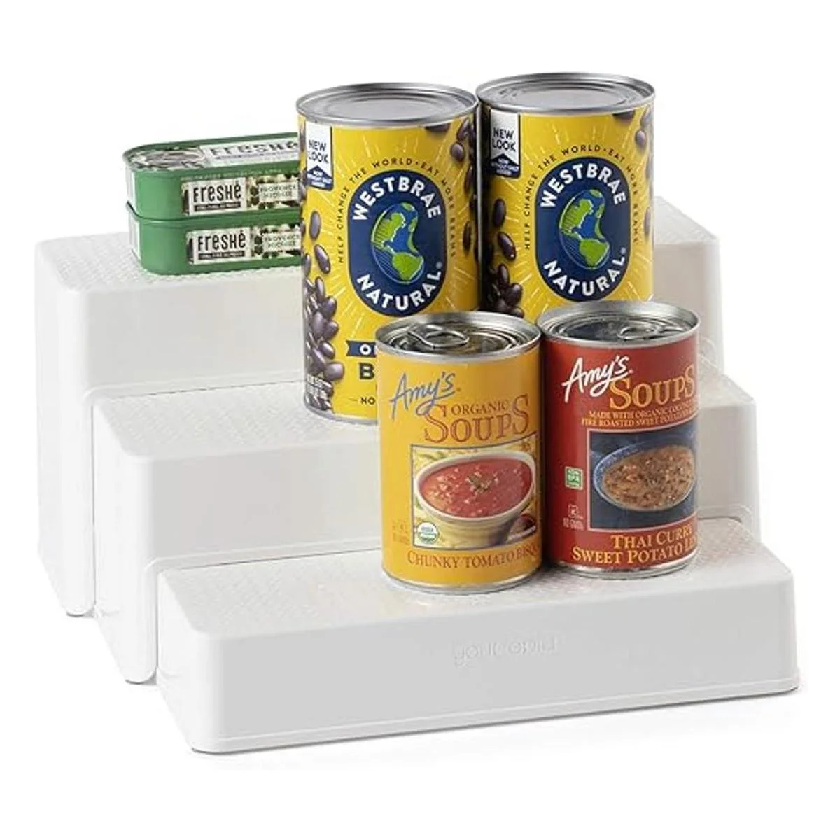 YouCopia ShelfSteps Organizador de latas 3 estantes_1