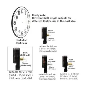 Youngtown 12888 Reloj de pared de cuarzo para bricolaje