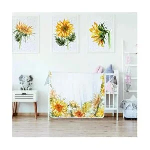 Yoothy Manta mensual de girasol para bebé manta de mes