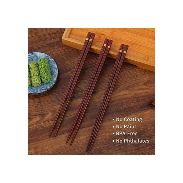Youmi Palillos japoneses de madera natural juego_5