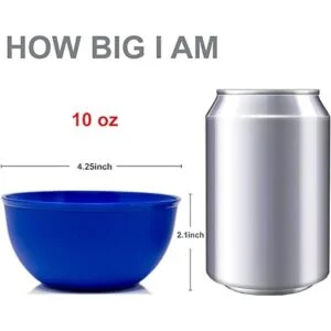 Youngever Paquete de 9 cuencos de plástico de 10 onzas_4