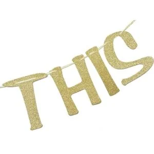 You Got This Letrero con purpurina dorada para cubículo_4