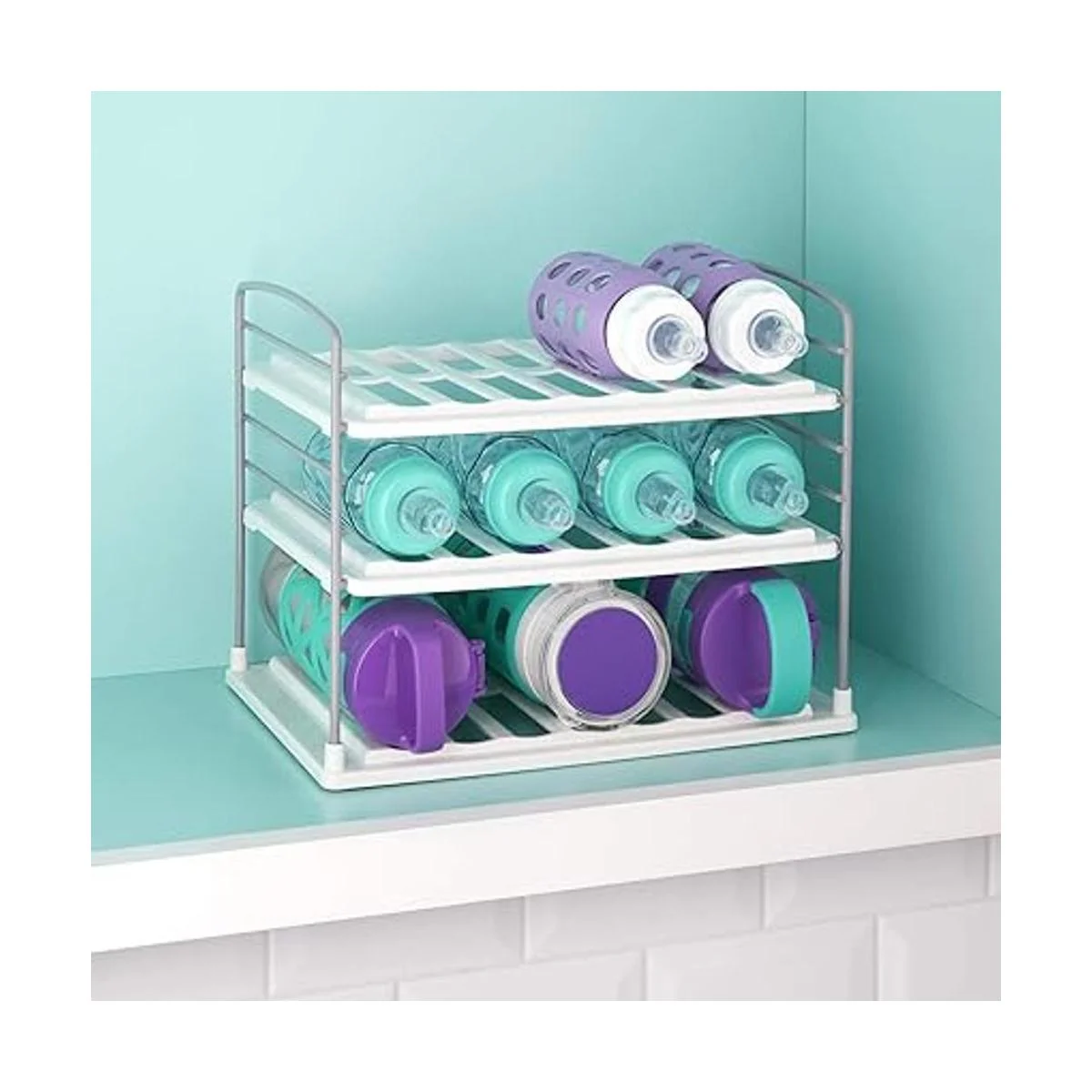 YouCopia UpSpace Organizador de botellas de agua con 3_6