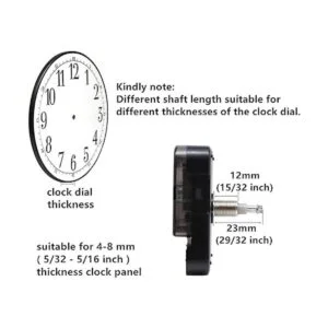 Youngtown Mecanismo de movimiento de reloj de eje largo