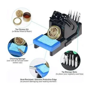 Yihua Kit de estación de soldador 936A II 65 W con luz de