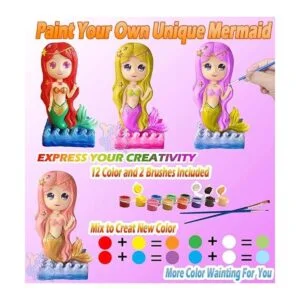 Yileqi Kit de pintura de sirena juguetes de sirena_4