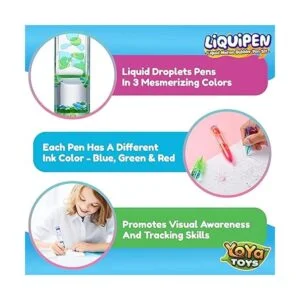 YoYa Toys Liquipen Bolígrafos sensoriales de burbujas de_4