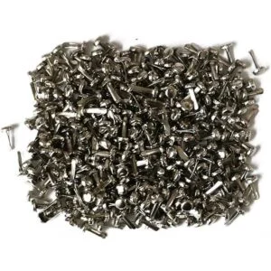 Yeyi 200 piezas de metal plateado mini sujetador de papel_4