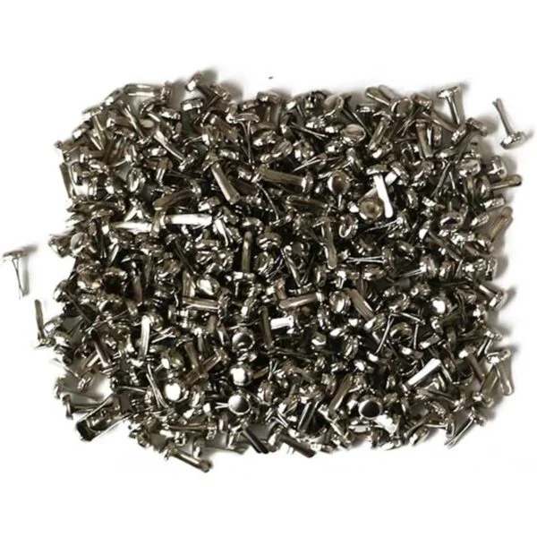 Yeyi 200 piezas de metal plateado mini sujetador de papel_4