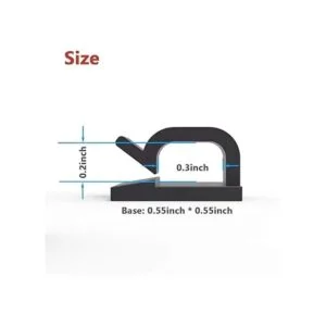 Yocice Clips para cables 40 piezas con cintas adhesivas_2