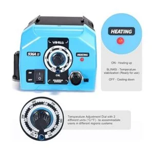 Yihua Kit de estación de soldador 936A II 65 W con luz de