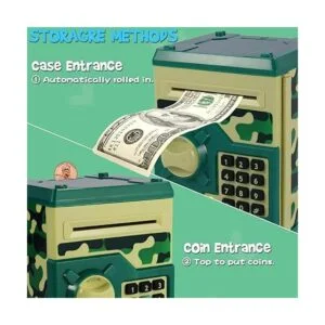 Yoego Caja de dinero para niños alcancías electrónicas_2