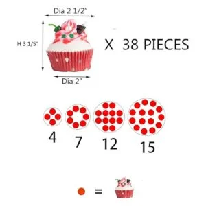 YestBuy Soporte redondo para cupcakes de acrílico de 4_4