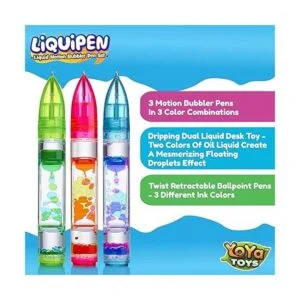 YoYa Toys Liquipen Bolígrafos sensoriales de burbujas de_2