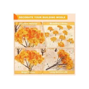 Yetaha 25 piezas modelo de árbol de arce en miniatura