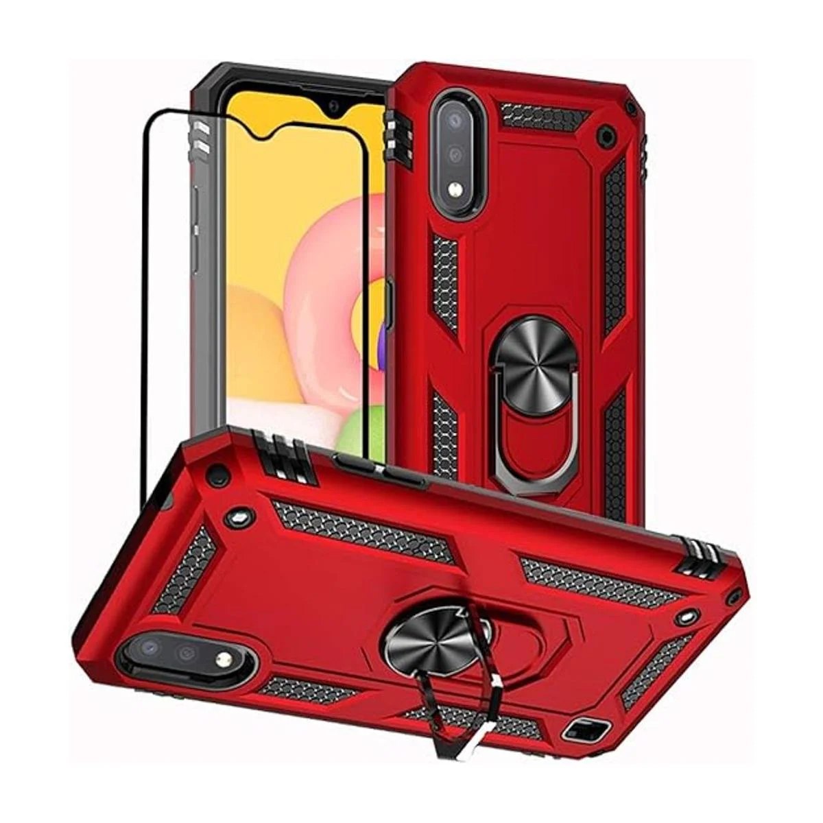 Yiakeng Funda protectora de grado militar con anillo para_1