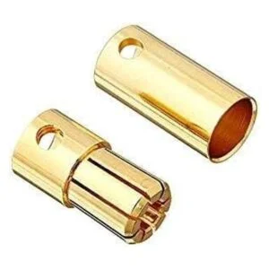 Yiqigou 20 pares de conectores chapados en oro de 0.236 in_2