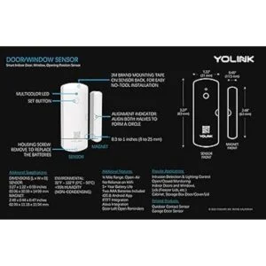 YoLink Sensor de puerta sensor inalámbrico de puerta de_3