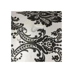 Yifely Adhesivo retro de papel de damasco negro para_2