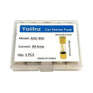 Yoiilnz AGU 80A Gold Fusibles de vidrio estándar de 80_2
