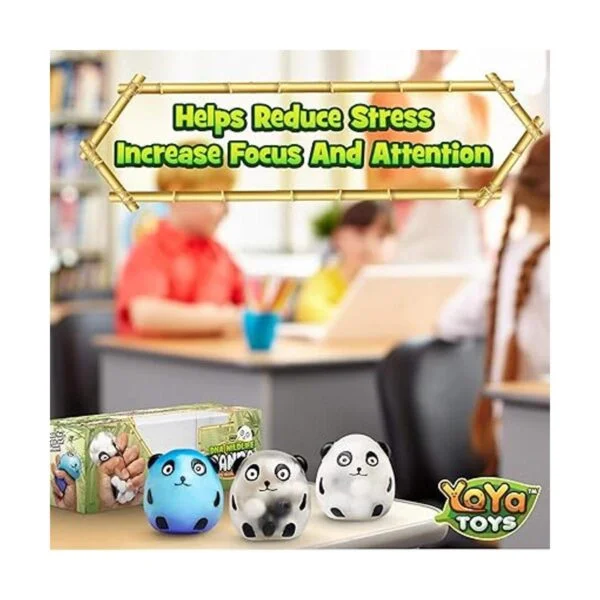 YoYa Toys Pelota de estrés de panda para niños y adultos_6