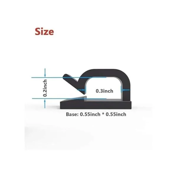 Yocice 60 clips para cables con cintas adhesivas fuertes_2