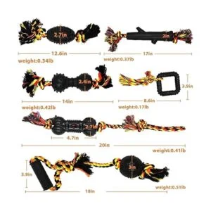 Yipetor Juguetes duraderos para masticar para perros