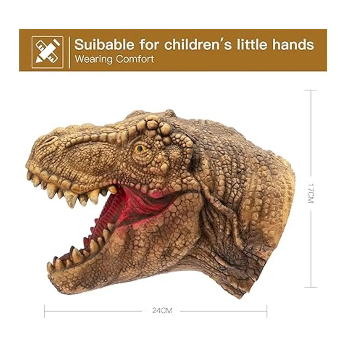 Yolococa Dinosuar Puppet Raptor Trex Marioneta de mano_2