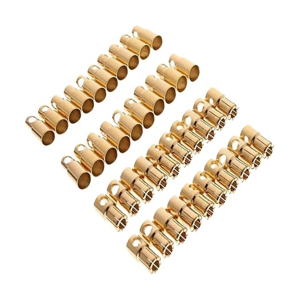 Yiqigou 20 pares de conectores chapados en oro de 0.236 in_1