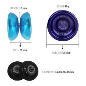 Yomega Maverick Yoyo profesional de metal de aluminio_5
