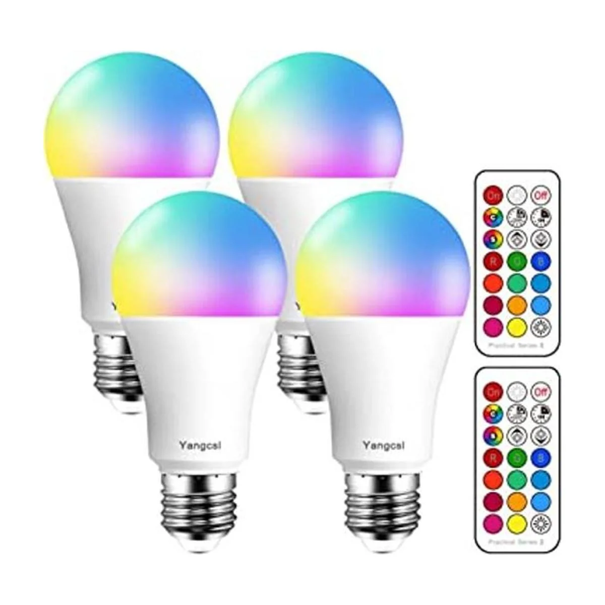 Yangcsl Bombillas LED equivalentes a 70 W bombilla RGB_1