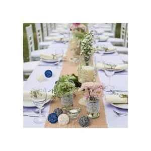 Yaomiao 6 bolas de mimbre de ratán decorativas para