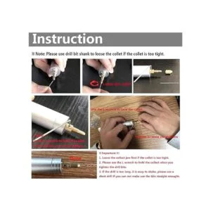 Yakamoz Mini taladro portátil de mano de aluminio micro