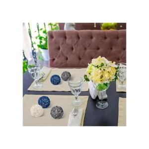 Yaomiao 6 bolas de mimbre de ratán decorativas para