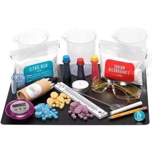 Yellow Scope Kit de química de base de vasos y burbujas_4