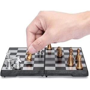 Yellow Mountain Imports mini ajedrez magnético de viaje_3