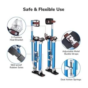 Yescom Zancos para paneles de yeso de 24 a 40 pulgadas