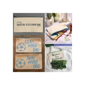 Yarlung Paquete de 20 bolsas de lona con cremallera 8 x 5