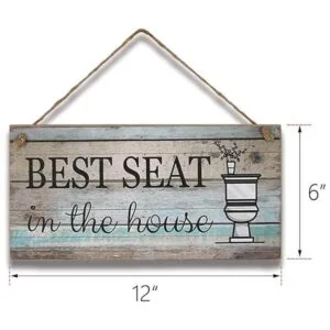 Yankario Divertido letrero de decoración de pared de baño_2