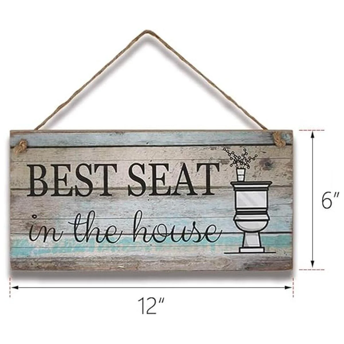 Yankario Divertido letrero de decoración de pared de baño_2