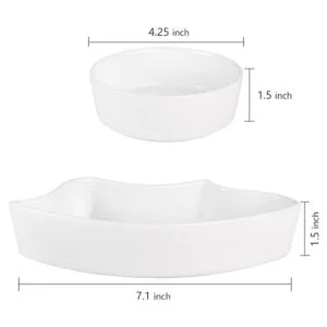 Yarlung Platos de cerámica divididos de 10 pulgadas con