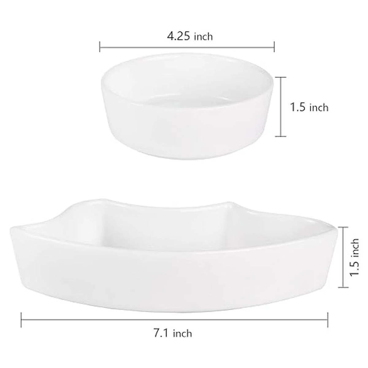 Yarlung Platos de cerámica divididos de 10 pulgadas con