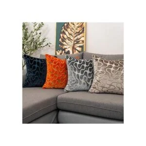 Yangest Funda de cojín de terciopelo geométrica cuadrada_6