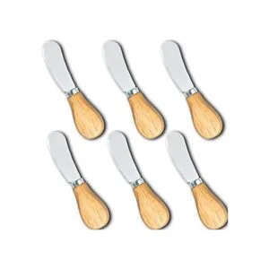 Yeeper Cuchillos esparcedores de queso pequeño mango de