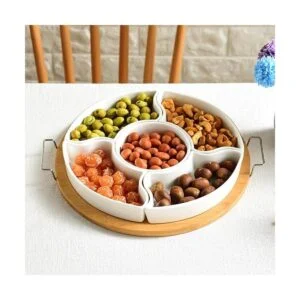 Yarlung Platos de cerámica divididos de 10 pulgadas con