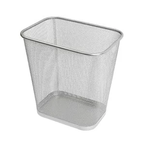 Ybmhome Cubo de basura rectangular de malla de acero con_2