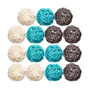 Yaomiao 15 piezas de bolas de ratán decorativas para_1