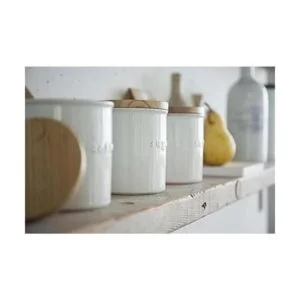 Yamazaki Home Tosca Recipiente de cerámica Organizador