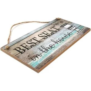 Yankario Divertido letrero de decoración de pared de baño_3